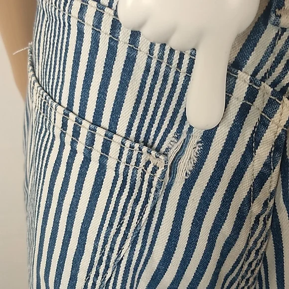 Northcrest Jean Co High Rise stripey rolled cuff shorts Size 12 SHOPKO Vintage - Picture 12 of 17